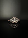 Openable Designer bracelet with Pearls, crystal stones, CZ Nano setting, Fits size upto 2.6"