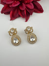 Victorian Uncut Kundan, CZ details is Tyaani Inspired designer earringsDrop Earrings