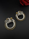 Oxidized Oversized Stud Earrings, Boho Ethnic Jewelry, designer jewelry