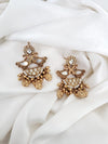 MOP, Enamel, Kundan, Gold long Peacock necklace set, Rani Haar, Indian Bridal Jewelry