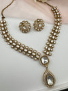 Stones, CZ, Kundan Gold necklace set, Indian Bridal Jewelry set