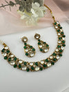 Stones, CZ, Kundan Gold necklace set, Indian Bridal Jewelry set