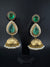 Amrapali Inspired Kundan, Doublet Stone, Pearls Long Jhumka Earrings, Matt Gold Designer Jewelry