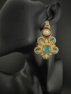 Kundan, stone, cuboz Zirconia Sabyasachi inspired Chandbali Chandelier long earring, designer jewelry