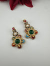 Kundan, stone, cuboz Zirconia Sabyasachi inspired Chandbali Chandelier long earring, designer jewelry