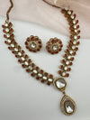 Stones, CZ, Kundan Gold necklace set, Indian Bridal Jewelry set