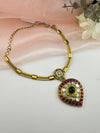 MOP, Cubic Zirconia, Stones Amrapali inspired necklace set, Indian Bridal Jewelry