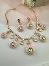Enamel, Minakari, Kundan, CZ Gold plated Hasli necklace set, Indian Bridal Jewelry set