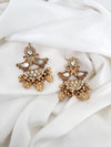 MOP, Enamel, Kundan, Gold long Peacock necklace set, Rani Haar, Indian Bridal Jewelry