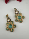 Kundan, stone, cuboz Zirconia Sabyasachi inspired Chandbali Chandelier long earring, designer jewelry