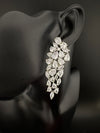 Premium Cubic Zirconia Chandelier Long earrings is designer Inspired, Statement Long earring, Bridal, Party, Wedding jewelry, Shiny