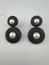 Cubic Zirconia, Diamond nano setting, pearls, Victorian Dangle earrings, Indian Jewelry