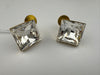 Swarovski inspired Crystals Square small stud earrings, Indian Jewelry
