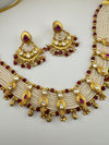 Rajwadi, kundan, pearls, stones Gold necklace set, Indian Bridal Jewelry set