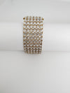 Openable Designer bracelet with American Diamonds, crystal stones, CZ, Fits size upto 2.6"