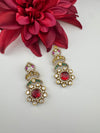 Cubic Zirconia, Kundan, Stone Chandelier Drop Earrings, Moissanite, CZ, Designer jewelry