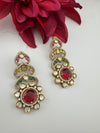 Cubic Zirconia, Kundan, Stone Chandelier Drop Earrings, Moissanite, CZ, Designer jewelry