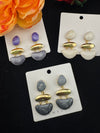 High Quality Premium Enamel and gold Designer Drop Earrings