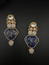 Kundan, CZ, Gold, Marble Stone Chandelier Oversized Long Earrings, Bridal, Moissanite, CZ, Designer jewelry