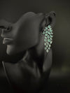 Premium Cubic Zirconia and stones Chandelier Long Victorian earrings is designer Inspired, Statement Long earring, Bridal, Party jewelry