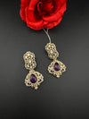 CZ, Kundan, Doublet Stone Chandelier Drop Earrings, Bridal, Moissanite, Designer jewelry