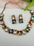 Kundan, Stones, CZ Gold Plated necklace set, Indian Bridal Jewelry set