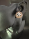 Cubic Zirconia, Diamond nano setting Victorian stud earrings, Indian Jewelry