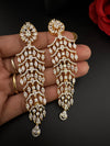 Premium Cubic Zirconia Chandelier Long earrings is designer Inspired, Statement Long earring, Bridal, Party, Wedding jewelry, Shiny