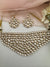 Kundan, Moissanite, CZFlexible Gold Bridal necklace set, Indian Bridal Jewelry
