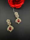 CZ, Kundan, Doublet Stone Chandelier Drop Earrings, Bridal, Moissanite, Designer jewelry