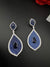 Premium Nano Setting of very fine Cubic Zirconia Dangle earrings in Evil eye style, designer Inspired Statement earring, Bridesmaid gift