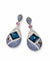 Swarovski inspired Crystal, cubic zirconia, diamonddangle earrings, Indian Jewelry