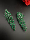 Premium Cubic Zirconia and stones Chandelier Long Victorian earrings is designer Inspired, Statement Long earring, Bridal, Party jewelry