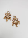 MOP, Enamel, Kundan, Gold long Peacock necklace set, Rani Haar, Indian Bridal Jewelry