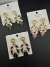 High Quality Premium Enamel and gold Designer Drop Earrings