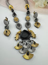 Amrapali inspired, oxidized, CZ, Stone Fusion Long necklace set, Rani haar, everyday wear jewelry