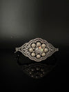 Openable Designer bracelet with Pearls, crystal stones, CZ Nano setting, Fits size upto 2.6"