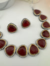 Stones, CZ Gold Plated Collar necklace set, Indian Bridal Jewelry set