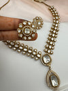 Stones, CZ, Kundan Gold necklace set, Indian Bridal Jewelry set