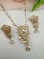 Kundan, CZ, MOP Pendant Necklace Set with Earrings, Everyday Wear Jewelry