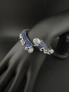 Premium Quality Cubic Zirconia in Nano setting Designer inspired Openable Bracelet/Adjustable Bracelet/Indian jewelry/Silver CZ Bracelet
