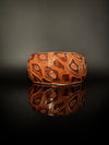 Openable Cuff Bracelet in Enamel and gold polish is Designer inspired Broad bangle/Indian Bracelet/Everyday Bracelet/Fits upto 2.6"