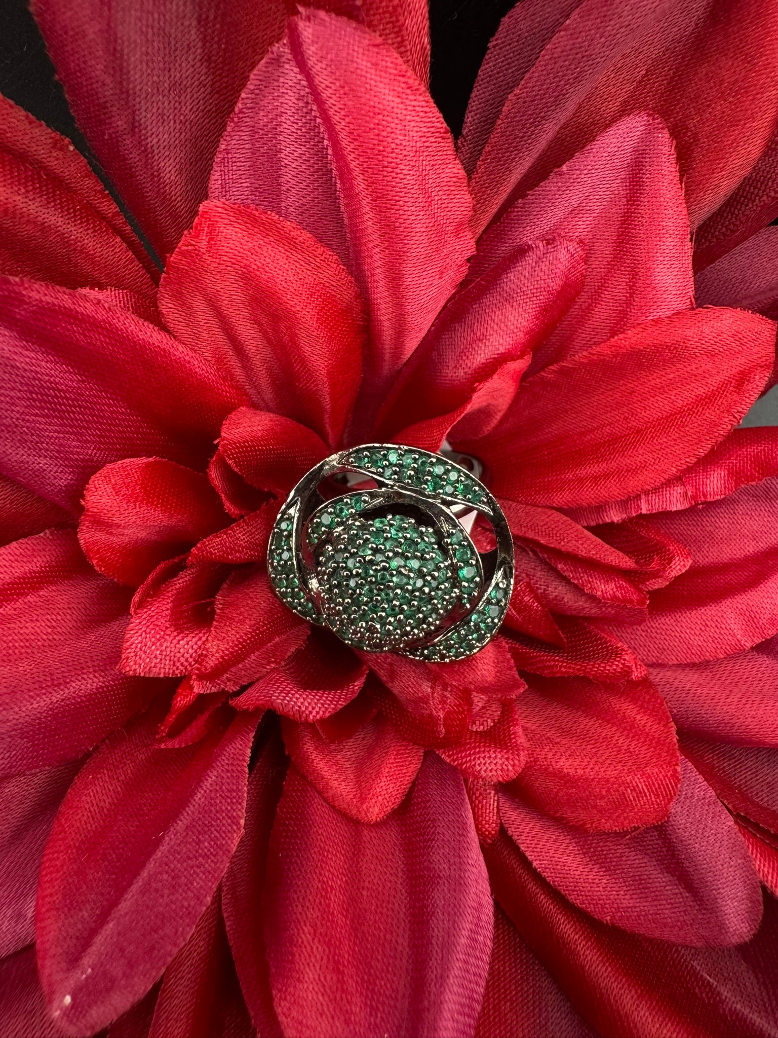 Premium Victorian and Cubic Zirconia(AD) Adjustable Ring Adjustable Finger Ring