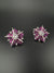 Premium Nano Setting Cubic Zirconia, Crystal stones in Unique setting is Victorian designer Inspired Statement Oversized Stud earrings