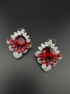 Premium Bow Cubic Zirconia and Swarovski Crystal stone in gold color Studs earrings