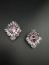 Premium Bow Cubic Zirconia and Swarovski Crystal stone in gold color Studs earrings