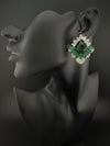 Premium Bow Cubic Zirconia and Swarovski Crystal stone in gold color Studs earrings