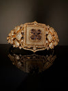 Premium Quality Moissanite Kundan, cubic zirconia is Designer inspired Bracelet