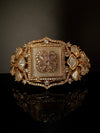 Premium Quality Moissanite Kundan, cubic zirconia is Designer inspired Bracelet