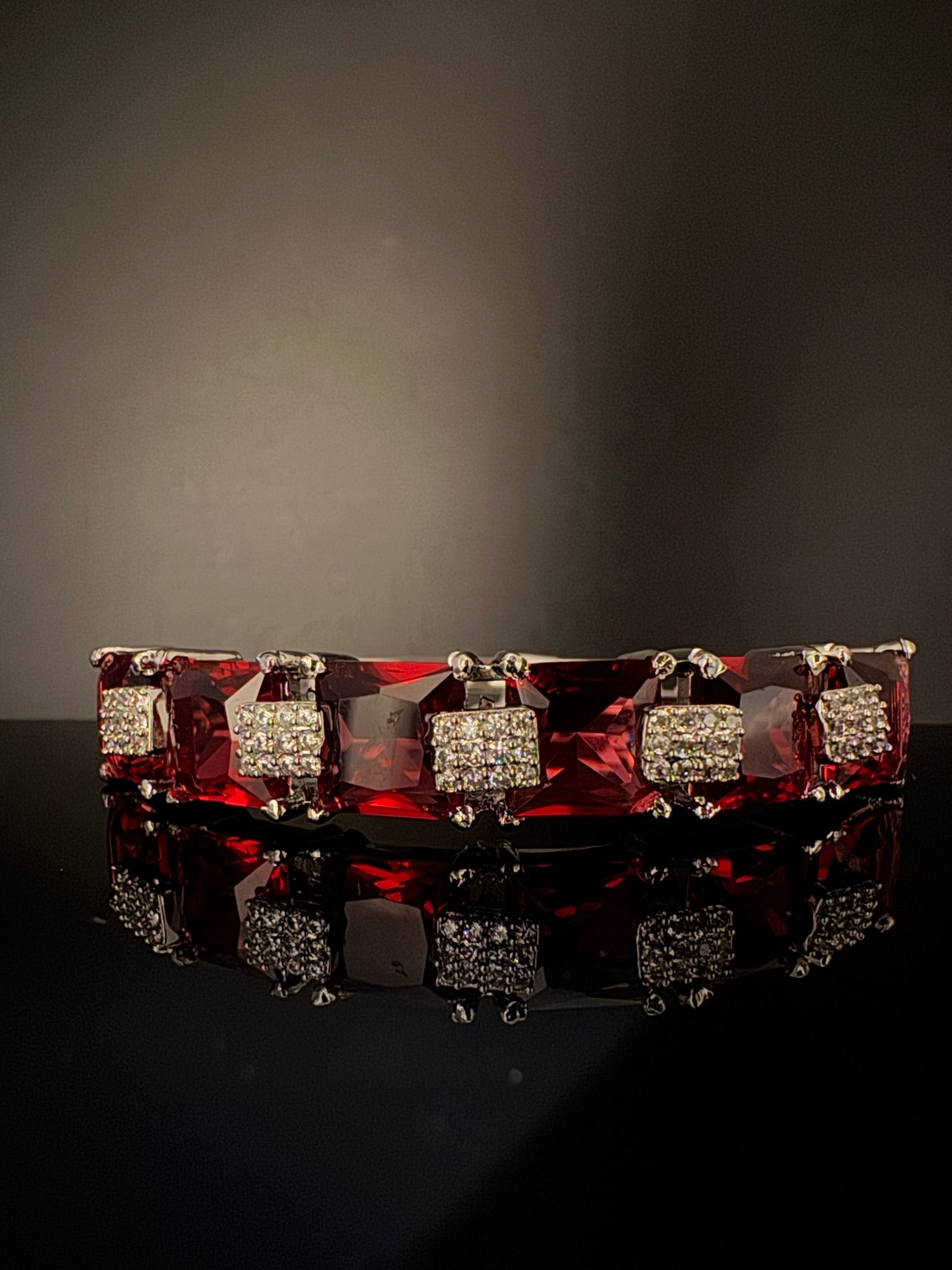 Openable Stone and Cubic Zirconia Bracelet Designer inspired Bracelet bangle Fits upto 2.6" wrist size